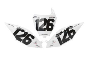 Honda CRF Simple - Number Plate Decals