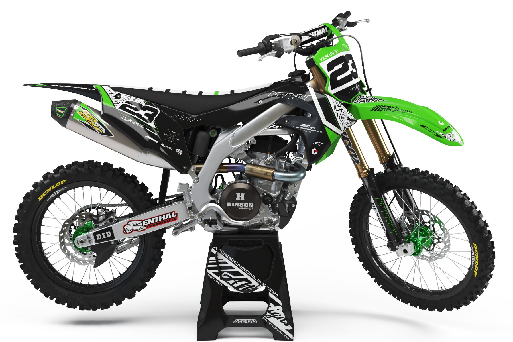 KAWASAKI - TOPOGRAPHICAL SERIES Graphics Kit