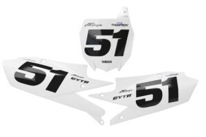 Yamaha YZF Simple - Number Plate Decals